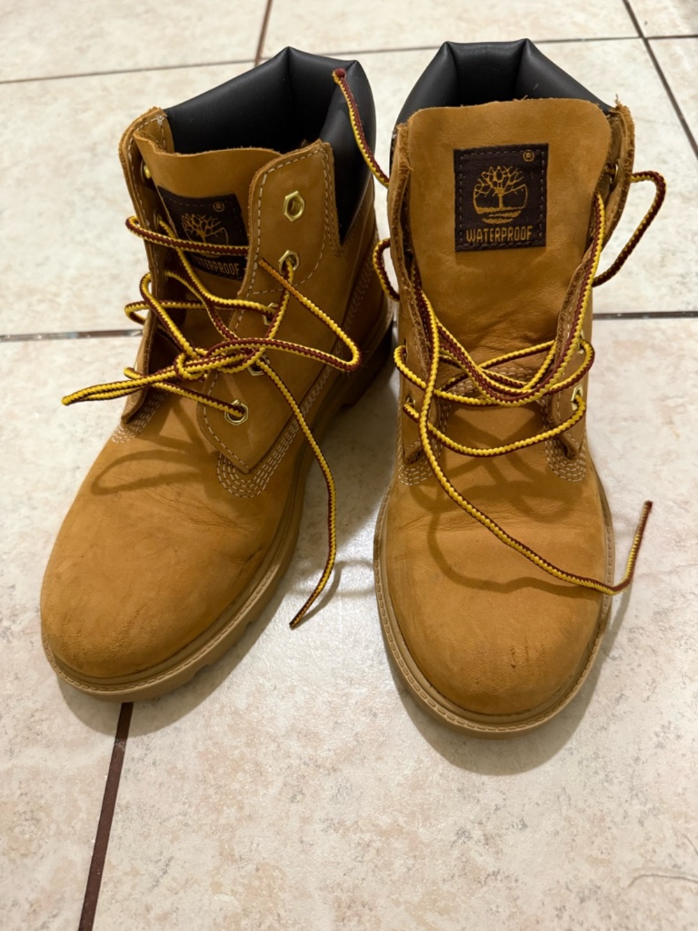 Weatherproof Men’s Work Boots - Wheat/Tan with Yellow Laces